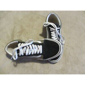 Vans Old Skool Black & White Low-Top Sneakers Womens size 8